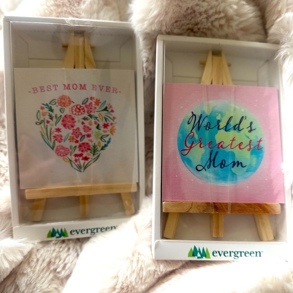 Evergreen Mini Canvas Art Set of 2 , Mother’s Day
